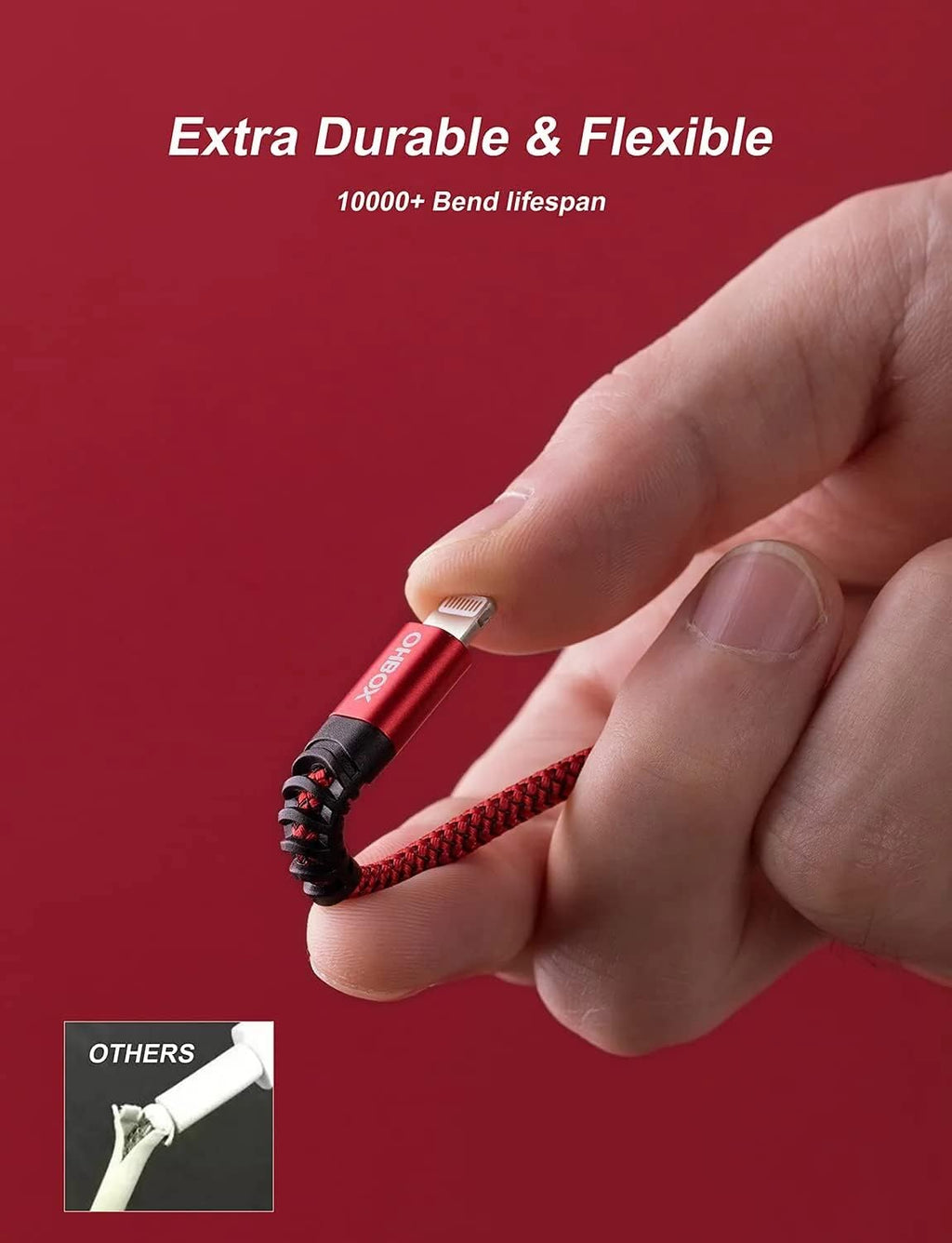 ohbox 6FT USB C to Lightning Cable 2Pack iPhone Fast Charger Cable Type C iPhone Charging Cord Compatible with iPhone 14 13 12 11 Pro Max XR XS X 8 Plus SE iPad