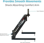 Flycam 5000 Handheld Camera Stabilizer with Comfort Arm Vest. Precise Balancing, Smooth & Fatigueless Operations. Quick Shock Absorption, Free Quick Release, Arm Brace & Table Clamp (FLCM-CMFT-KIT)