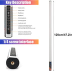 4 Pack 4ft Portable Battery Powered Tube Light 120cm Handheld LED RGB Lights Tube with Tripods, 500 Vivid Effects for Video and Photography,Light Painting,YouTube,Video and Dance Club