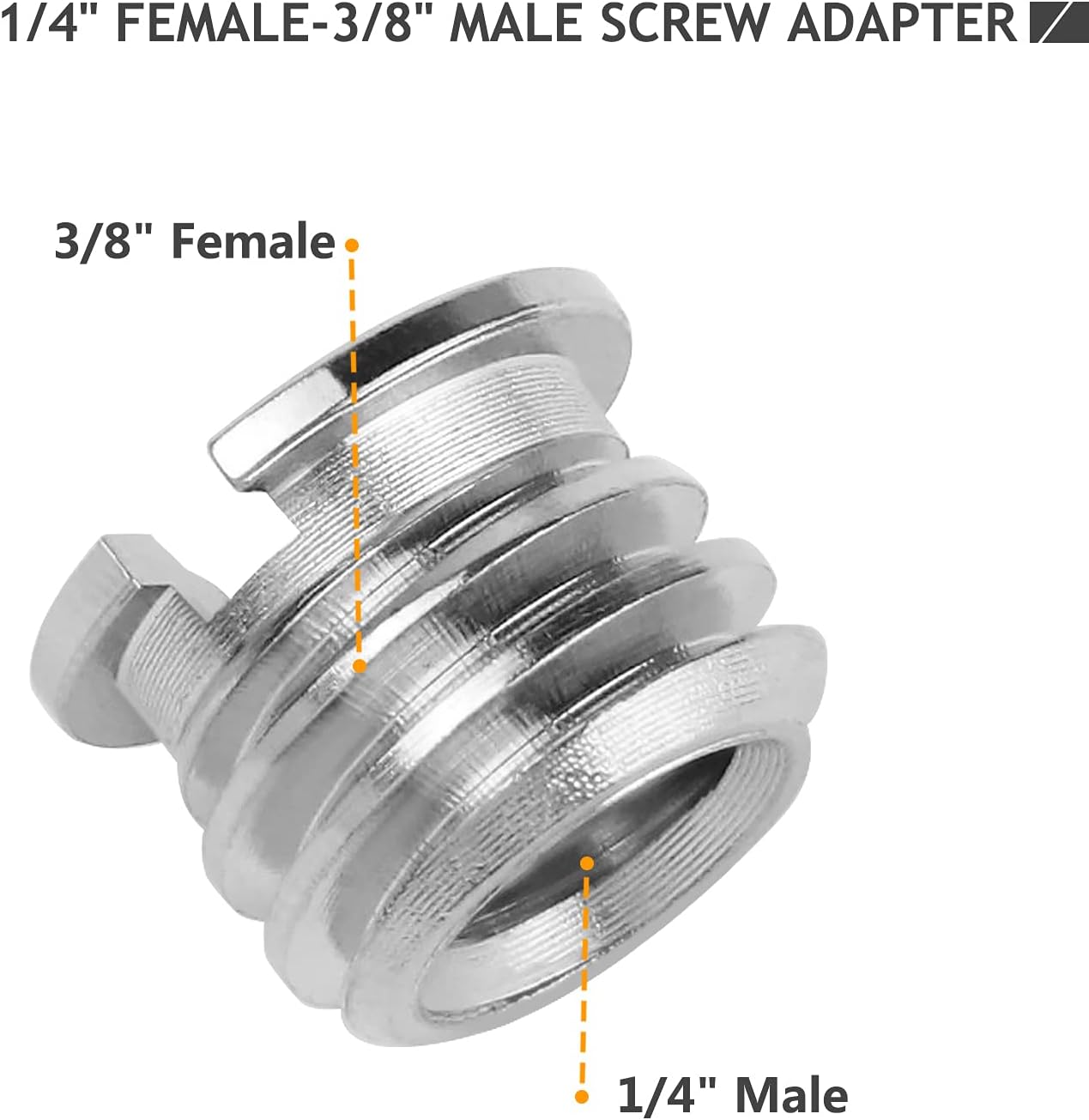 12 Pcs 1/4" & 3/8" Camera Screw Adapter Set - DSLR, GoPro, Flash & Light Stand Mounts