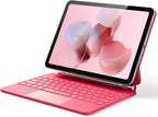 GreenLaw for iPad 11th(A16,2025)/10th(2022) Generation Case with Keyboard, Magic-Style Keyboard Stand, 7 Color Backlit, Stain-Resistant Surface, Multi-Touch Trackpad, Viva Magenta