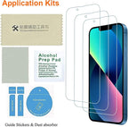 Anti Blue Light Screen Protector for iPhone 16e iPhone 14 iPhone 13 iPhone13pro [3 Pack] 6.1" 9H+ Anti Blue Light Tempered Glass, Anti-Scratch, Case Friendly