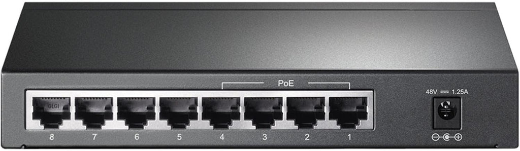 TP-Link TL-SG1008P V4 | 8 Port Gigabit PoE Switch | 4 PoE+ Ports @64W | Desktop | Plug & Play | Sturdy Metal w/ Shielded Ports | Fanless | Limited Lifetime Protection | QoS & IGMP Snooping | Unmanaged