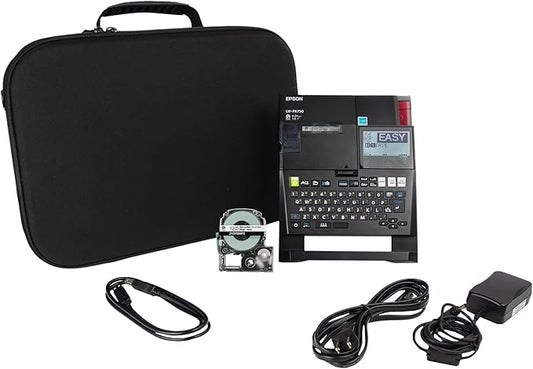 LABELWORKS Epson LW-PX750PCD Industrial Label Maker Kit - Complete Kit with Accessories, Compatible with Large Variety of Tape Types, Portable Handheld Label Printer