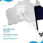 Ceptics Australia, New Zealand, China Travel Plug Adapter - 4 Input - Ultra Compact - Light Weight - USA to Any Type I Countries Such as New Zealand and More - 2 Pack (PT-16), White