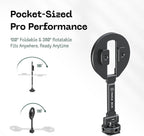 FANAUE MS-06 Magnetic Cold Shoe Mount | 360° Rotatable & Foldable | Aluminum Alloy Strong Magnetic Attachment | for Cameras, Phones, Microphones, and Photography Accessories