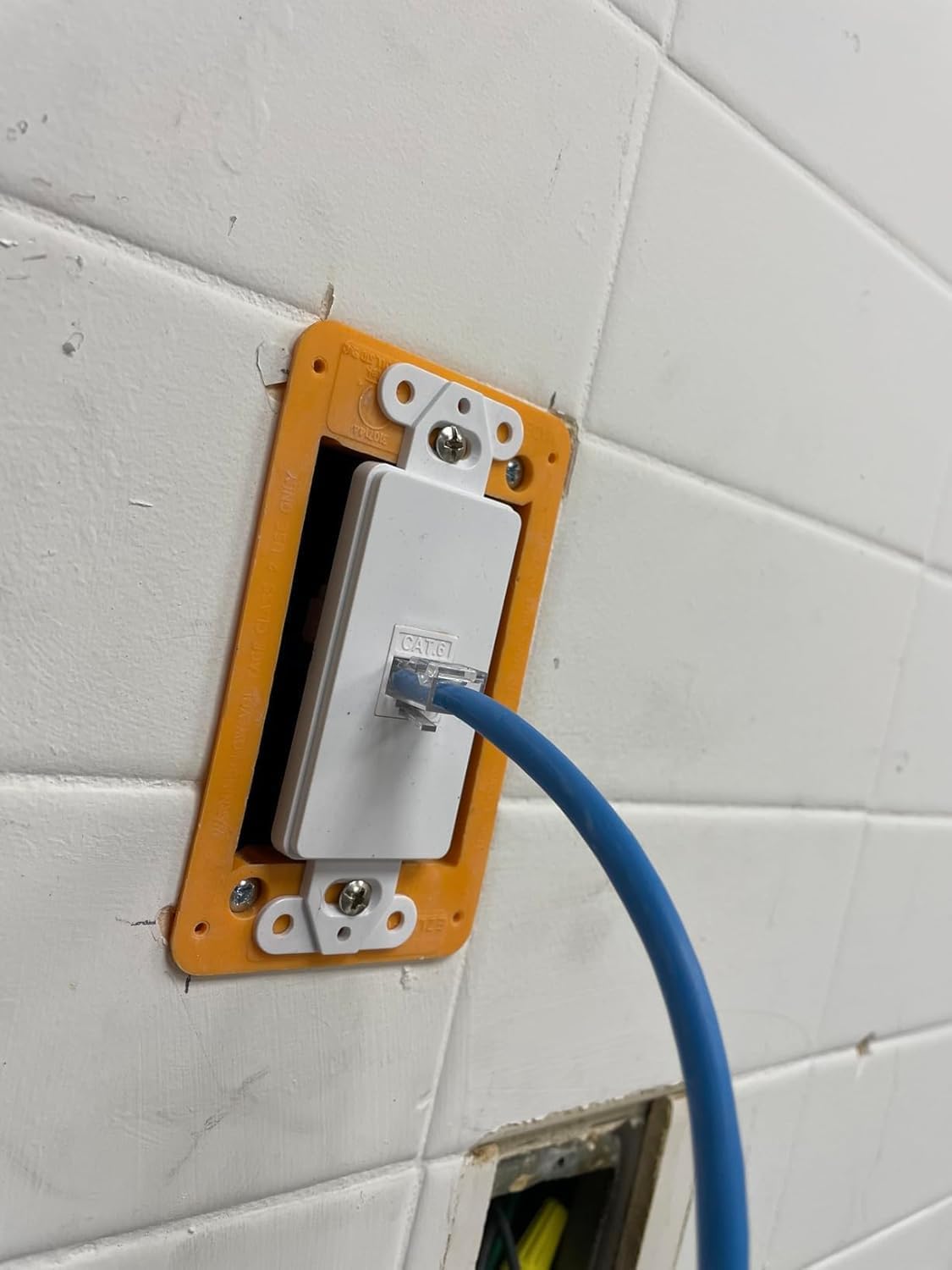 10 Pack Keystone Wall Plate 3 Port, White Decorator Insert Cover for Ethernet, HDMI, Coax, Cat6 Cat5, RJ45, Home & Office Installations