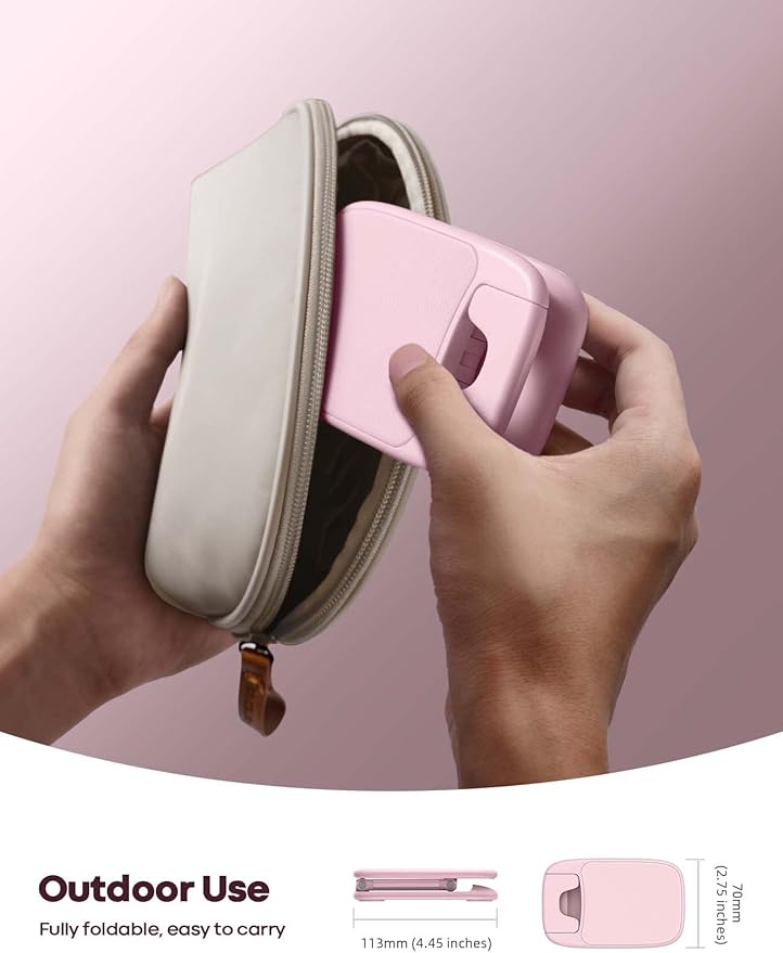 Lamicall Pink Phone Holder, Desk Accessories - Rose Gold Pink Office Cell Phone Holder, Desktop, Office Desks Accessories, Desk Decor for Women, for iPhone, 4-8'' Phone