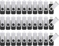 (Not 128GB) 128MB Flash Drives 100 Pack, Wooolken USB 2.0 Thumb Drive with Lanyards Bulk USB Sticks for Weddings,Office, School, Data Storage Backup