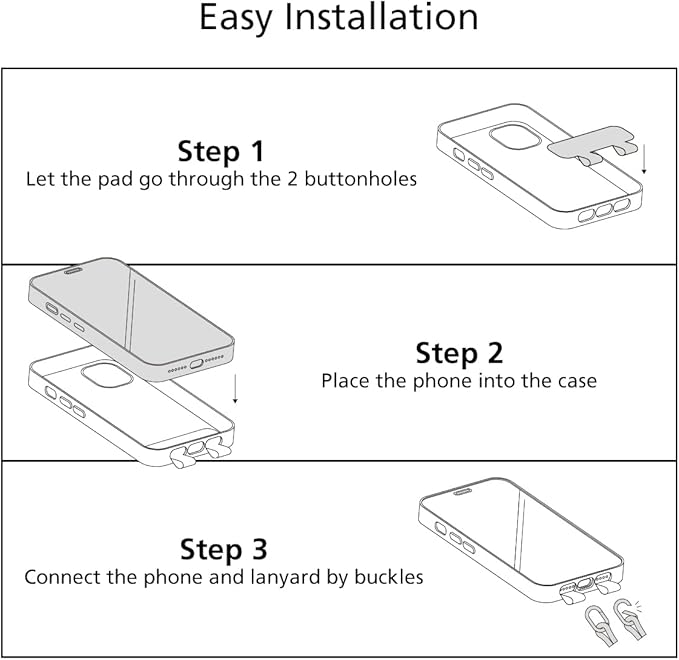 alto Crossbody Phone Lanyard: Detachable Patch, Nylon Strap with Italian Leather pad, for iPhone and Android Full Body Phone Cases (Plaid Green)