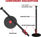 IFOOTAGE Cobra RB-A300,Round Base Monopod,Professional Camera Aluminium Monopod with Quick Adjustment Height Buckle,Compatibility DSLR Cameras Camcorders(151cm/59.44Inc)