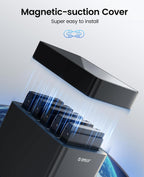 ORICO 5 Bay 3.5 Inch Hard Drive Enclosure USB C to SATA Magnetic Tool-Free External HDD Enclosure with 12V/6.5A Power Adapter for Family Storage Expansion Up to 90TB(5x18) - DS500C3