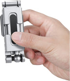 LEOFOTO PS-4 Silver Ultra Compact & Lightweight Smartphone Clamp / Holder / Video / Selfie Stand / Easel Arca / RRS Compatible