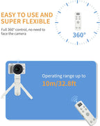 for Canon Wireless Camera Remote Control - Aodelan Rechargeable Shutter Release with OLED Screen for R3/ R10/ M50/ EOS M6 Mark II/R/RP /90D /6D Mark II /R5/T7i/G7 X Mark III;Replaces BR-E1 (White)