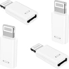 [Apple MFi Certified] USB C to Lightning Adapter, Stuffcool 4Pack Lightning Male to USB C Female Digital Converter 20W Type C Fast Charging Connector for iPhone 14 13 12 11 Pro XS XR X SE iPad Airpods