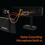 Innex C220 HD 1080p Webcam with Microphone, 71°FOV, Noise Canceling, Low Light Correction, Privacy Shutter - Plug & Play USB Webcam for PC, Windows, Mac - Ideal for Work from Home, Remote Learning