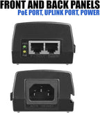 60W PoE++ Injector, BV-Tech Gigabit Power Over Ethernet Adapter | 802.3af/at/bt Compliant | Plug & Play, Up to 325ft | Ideal for IP Cameras, Access Points, VoIP Phones