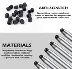 20Pcs Replacement Tips Silicone Rubber Touch Screen Pens Tips for Touch Pen (7 * 8mm)