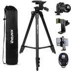 Endurax 60" Phone Tripod for Canon Camera Stand with Universal Phone Mount & Remote Shutter Max Load 6.6 lb