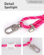 project-cb Cell Phone Lanyard 1,Phone Tether Tab 2,Crossbody Strap,Lanyards for Around the Neck,Adjustable Strap 80-160cm (Magenta-S)