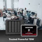 Gigastone SATA SSD 512GB (5-Pack) 2.5 inch SSD 550MB/s Upgrade Laptop PC Memory and Storage PS4 HDD Replacement 2.5" Internal Solid State Hard Drives SATA III SLC Cache 3D NAND Game Turbo Performance