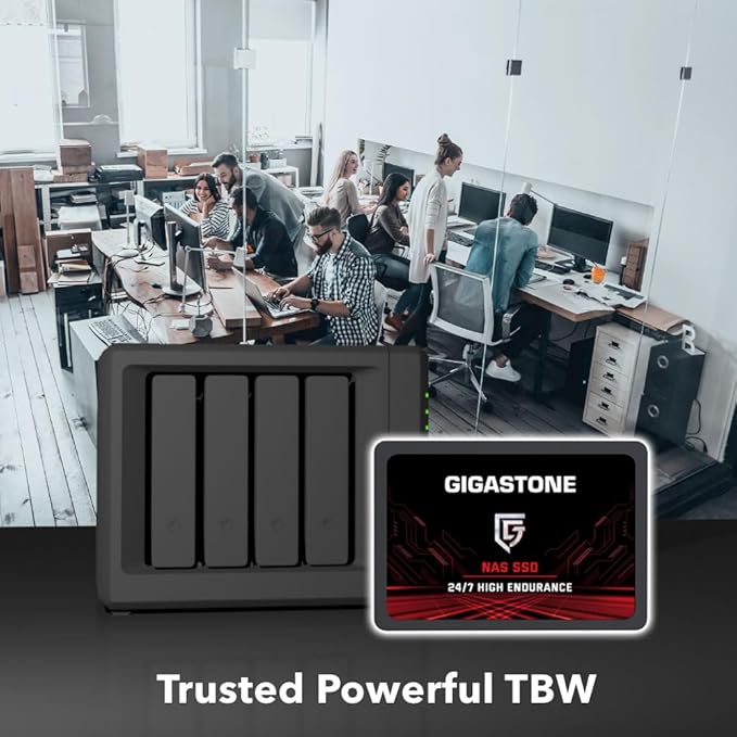 Gigastone SATA SSD 512GB (5-Pack) 2.5 inch SSD 550MB/s Upgrade Laptop PC Memory and Storage PS4 HDD Replacement 2.5" Internal Solid State Hard Drives SATA III SLC Cache 3D NAND Game Turbo Performance