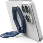 URBAN ARMOR GEAR UAG Magnetic Ring Stand Compatible with MagSafe Magnet, Removable Metal Finger Ring Grip 360 Rotation Adjustable Kickstand for iPhone 16/15, Galaxy S25, S24, Mallard/Bright Blue