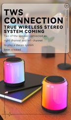 Generic Aura-Sync Surround Color Deep Bass Speaker, Small, Brown