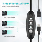 Wathai High Airflow Router Cooling Fan for Computer Cooler TV Small Box DC 5V USB Power 120mm 240mm Fan with Multi Speed Controller