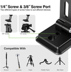 elitehood for Magsafe Phone Tripod Mount with Arca Port, Aluminum Magnetic iPhone Tripod Mount with 1/4" & 3/8" Screw, for Magsafe Phone Adapter Compatible with iPhone 16 15 14 13 12 Series, Black