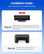 006R04400 High-Yield Toner Cartridge B230 B225 B235 Black 2-Pack with New chip Replacement for Xerox 006R04399 Toner Compatible with Xerox B225 B235 B230 B225DNI B235DNI B230DNI Printer Ink All-in-One