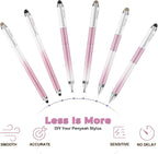 Penyeah Stylus Pens (4 in 1), Universal Phone/Tablet Stylus for iPhone/iPad/Pro/Mini/Android/Samsung/Fire and All Capacitive Touch Screens - Dream Pink