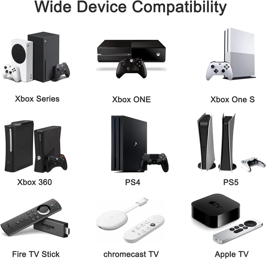 Y.D.F 7 Port HDMI Switch, 4k@60Hz HDMI Switcher 7 in 1 Out HDCP 2.0 Manual HDMI 2.0 Hub Support 3D Compatible with Nintendo Switch/OLED/Xbox/ PS5/4 Blu-Ray Player Fire Stick Roku Apple TV Chromeca