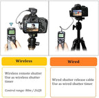 Pixel Wireless Timer Remote Shutter Release TW283-S2 Wireless Remote Control Wire Release Compatible with Sony a1 a9 a7 a7R a7S a6600 a6500 a6400 a6300 a6100 a6000 a5000 RX100II RX10 RX0 a68 ZV-1 HX99