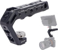 Cold Shoe Camera Handle Grip with ARRI Pin & Triple Threads - CNC Aluminum Top Handle for DSLR/Camera Cage/Monitor/Microphone (15kg Load) 62078