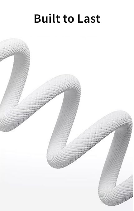 10ft Woven USB C Cable for Apple iPhone 16 Pro Max Car Charger [MFi Certified] USB-A to USB-C Cord Charge for iPhone 15 Pro/16 Plus/16Pro/15/iPad Air, Long USB to Type C CarPlay Charging Wire – White
