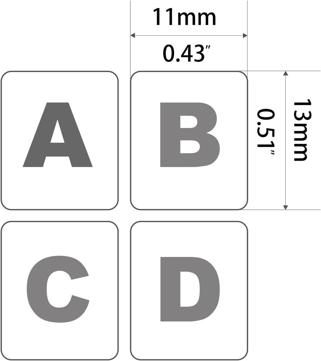 2PCS Pack Universal English Keyboard Stickers Glow in The Dark, Keyboard Letters Stickers for Computer Laptop Notebook Desktop (English-Glow)
