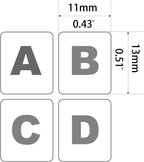 2PCS Pack Universal English Keyboard Stickers Glow in The Dark, Keyboard Letters Stickers for Computer Laptop Notebook Desktop (English-Glow)