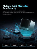 MINISFORUM N5 5-Bay Desktop NAS, AMD Ryzen 7 255(8C/16T), Barebone, 128GB SSD, 1x 10GbE, 1x 5GbE, 2X USB4(8K), 8K HDMI, OCuLink Port, 1xM.2 Slot, 2xU.2/M.2 Slots, Network Attached Storage (Diskless)