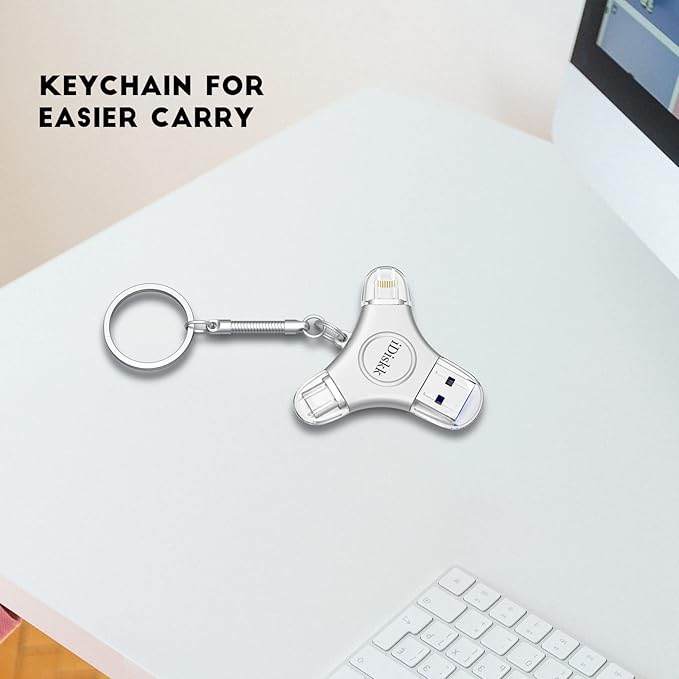 App*le Certified iDiskk 1TB iPhone 16 and 15 Photo flashdrive for iPhone Photo Stick USB -C iPad Pro Android Samsung for iPhone 15/14/14 PRO/13/13 PRO/12 pro/12/11, Thumb Drive for iPhone Photos