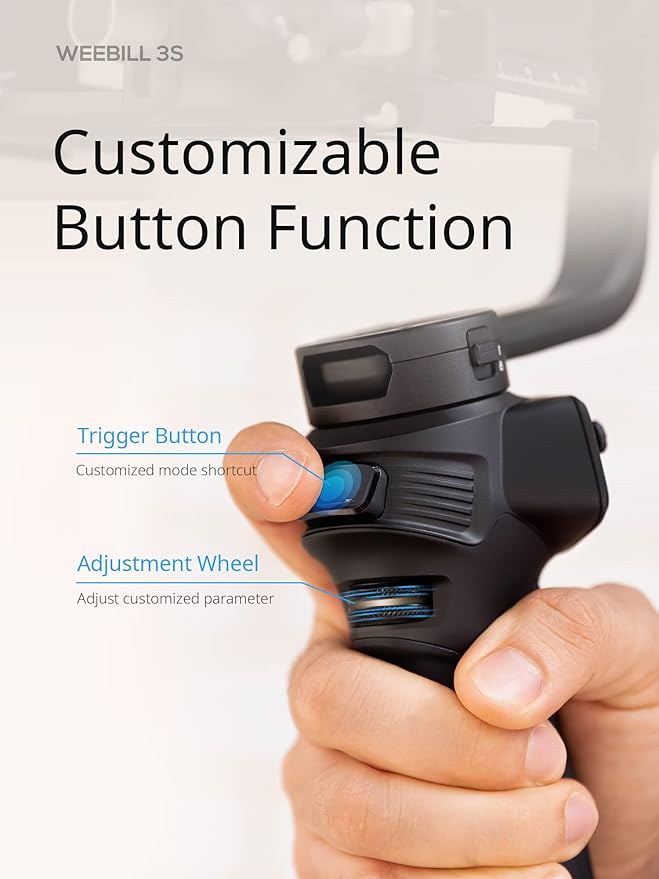 ZHIYUN Weebill 3S Combo Gimbal Stabilizer for DSLR and Mirrorless Camera Canon/Nikon/Sony/Panasonic/Fujifilm, Native Vertical Shooting,Extendable Sling Grip