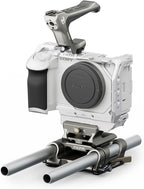 Tilta Camera Cage for ZV-E1 Pro Kit | Includes NATO Top Handle, Cooling System, Rod, LWS Baseplate | Cold Shoe, NATO Rail, M3 and 1/4""-20 Threads Mounts | Silver