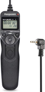 Camera Wired Intervalometer Remote Control - Cameras Timer Shutter Release for Canon 90D; for Olympus E-M1X E-M1-II E-M1-III E-M5-III; for Fuji;Replaces RS-60E3, Fujifilm RR-100 and Olympus RM-CB2