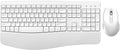 Ergonomic Keyboard and Mouse Combo - Full Size Keyboard Cordless with Palm Wrist Rest Ergonomic Mouse Wireless for Windows Computers Laptops - White(Upgrade)
