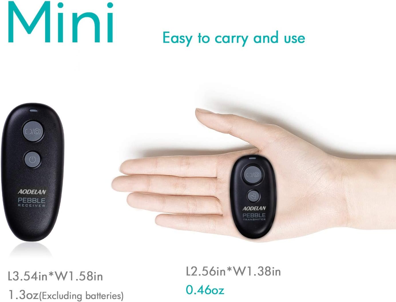 AODELAN Camera Wireless Shutter Release Remote Control for Nikon D850,D810,D700, D500, D4, D5, D4s, D3100, D5000, D7200, D600, D610, D750, D3200, D3300 Replace MC-DC2 and MC-30A