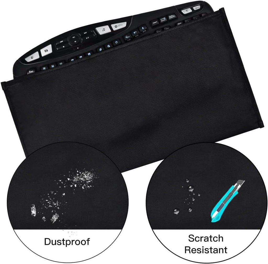 Keyboard Bag Case Sleeve Pouch for Universal Keyboard, Logitech/Razer/Das/Havit/Apple Magic Keyboard Protector, Wireless/Wire Computer/Gaming PC Keyboard Dust Cover-Black