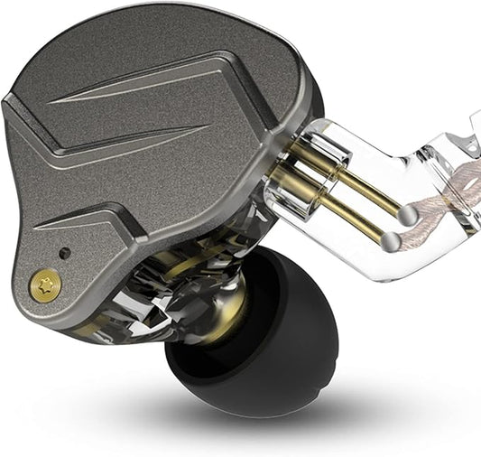 KZ ZSN Pro Dual Drivers 1BA 1DD in Ear Earphones HiFi Power Bass Earbuds Headphones High Clarity Sound Wired Earphones with Detachable Cable for Audiophile Musician