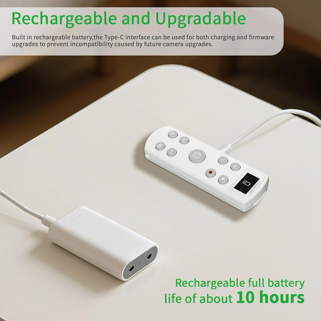 for Sony Rechargeable Wireless Remote Control - Camera Remote Shutter Release with Zoom Focus Compatible with Sony ZV-1/ZV-E10/RX0 II/A6100/A6400/A6600/A6700/A7R V/A7 IV/A7 III/A9 II/ZV-E1/ZV-1F