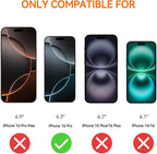 4 Pack Anti Blue Light Screen Protector for iPhone 16 Pro [6.3 inch] with Installation Frame,9H+ Anti Blue Light Tempered Glass, Anti-Scratch, Case Friendly