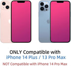 EGKimBa compatible with iPhone 14 Plus or iPhone 13 Pro Max Privacy Screen Protector, 6.7 inch Gradient Colorful Electroplated Anti-Spy Anti-Blue Light Easy Installation Tempered Glass